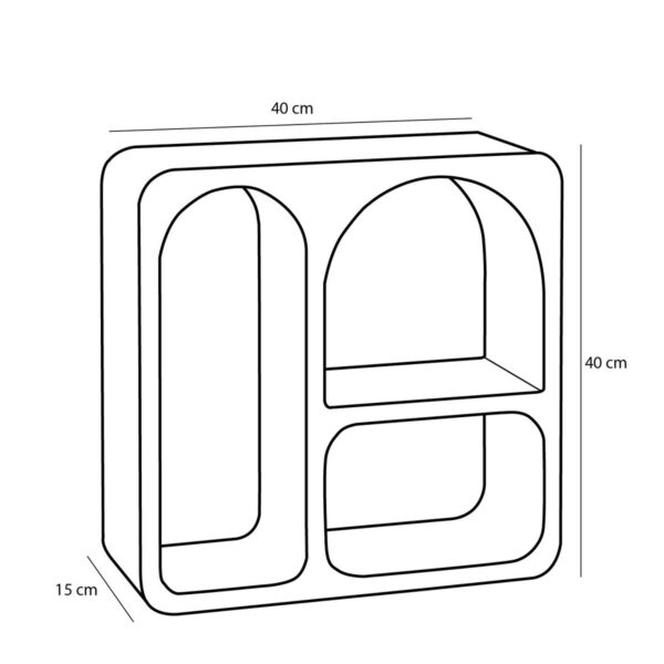 Frati Wandkast - L40xB15xH40cm - Off White