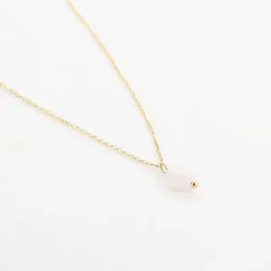 Ketting Goud Roze pareltje