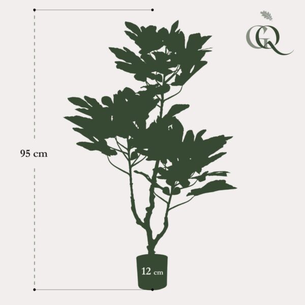 Kunstplant - Ficus - Vijgenboom - 95cm