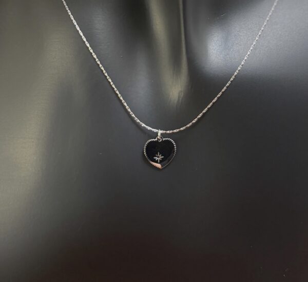 Ketting Zilver met hartje