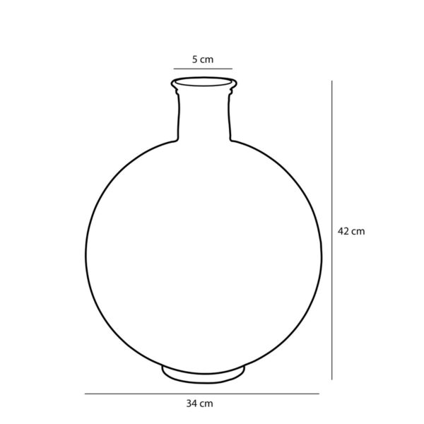 Firenza Fles Vaas - H42 x Ø34 cm - Oker