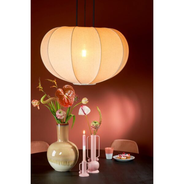 Pego Hanglamp - H94xØ83cm - Linnen - OffWhite