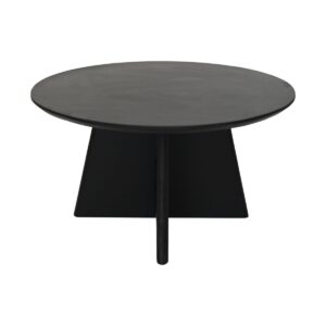 Salontafel met kruispoot - 80X80X45 - Zwart