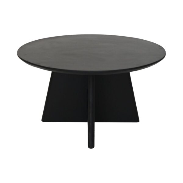 Salontafel met kruispoot - 80X80X45 - Zwart