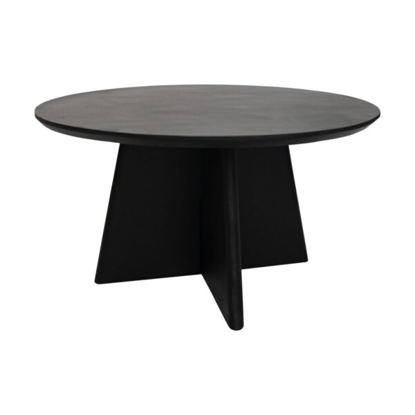 Salontafel met kruispoot - 80X80X45 - Zwart