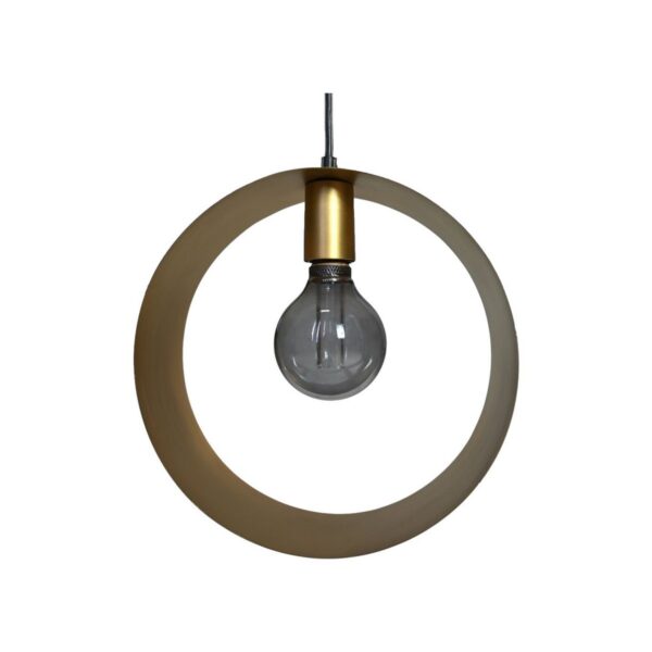 Hanglamp Rond - ø30x10 - Goud