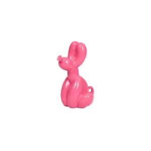 Ornament Poepballon Hond - 24x9x14cm - Neon Roze