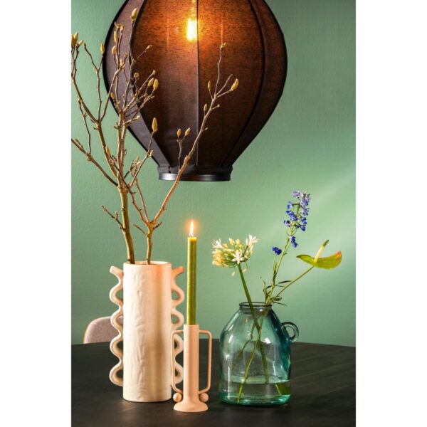 Pego Hanglamp - H73xØ54cm - Linnen - Zwart