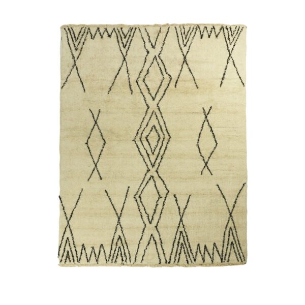 Rug Dubble diamond - 160x230 - Black/White