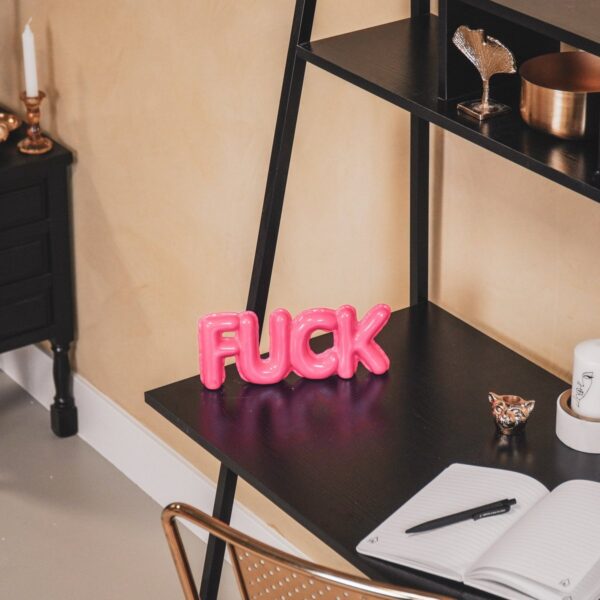 Housevitamin Ornament Ballon 'Fuck' - Neon Roze