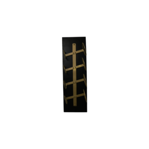 Hanging winerack - 20x13x65 - Black/Gold