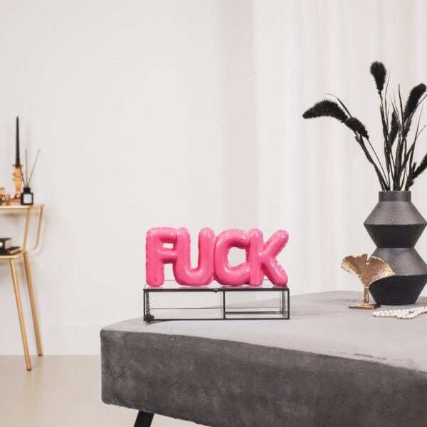 Housevitamin Ornament Ballon 'Fuck' - Neon Roze