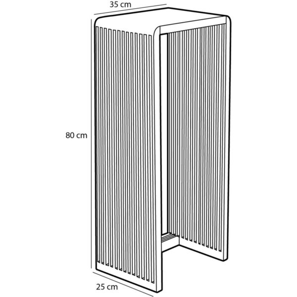 Yonker Plantentafel - Setvan2 - L35xB25xH80cm - Bruin