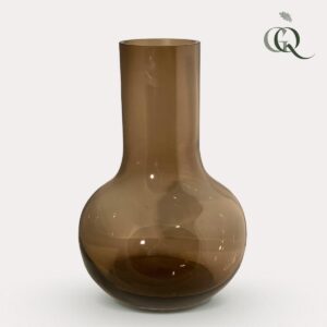 Vaas glas - S - H37xW25 - Seim - Taupe