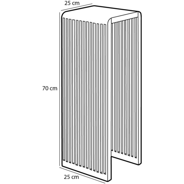 Yonker Plantentafel - Setvan2 - L35xB25xH80cm - Bruin