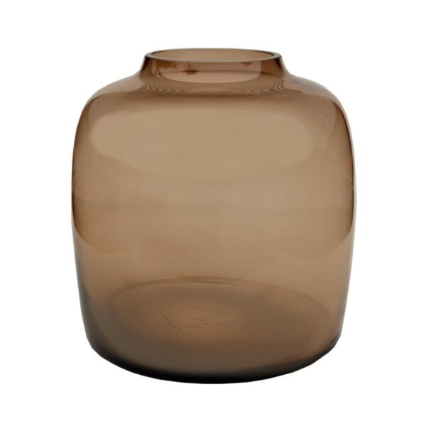 Vaas glas - M - H25xW25 - Bartica - Taupe