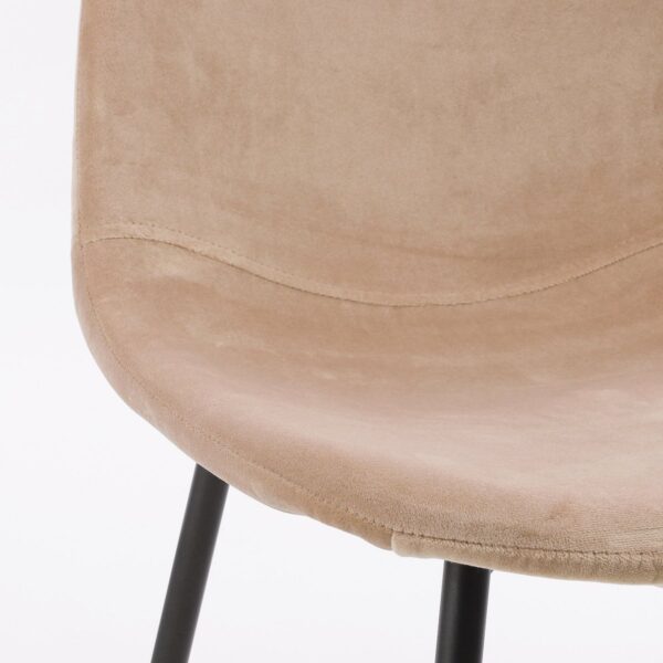 Corby Eetkamerstoel - Gerecycled polyester - Taupe