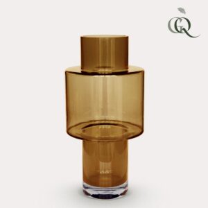 Vaas glas Juba M - H40xW20 - Cognac