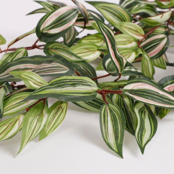 Tradescantia Kunst Hangplant - L15xB30xH80cm - Groen