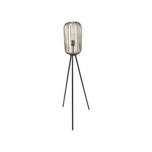 Vloerlamp Driepoot Small-ø30x120-Goud/Zwart-Metaal