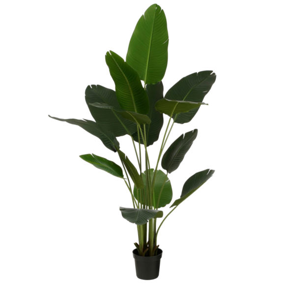 Kunstplant Bananenboom in Pot - H180xØ30cm - Groen