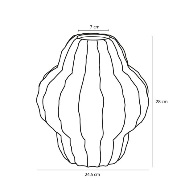 Altea Vaas - H28xØ25cm - Keramiek - Brons