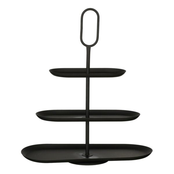 Rama Etagere 3 Laags - L48xB20xH55cm - Metaal - Zwart