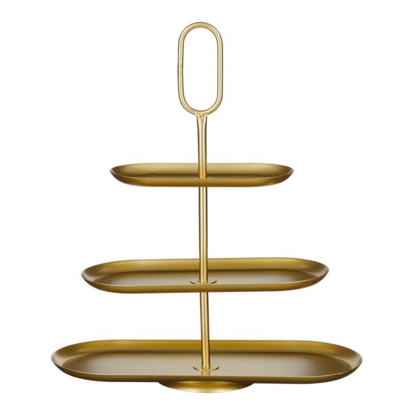 Rama Etagere 3 Laags - L48xB20xH55cm - Metaal - Goud