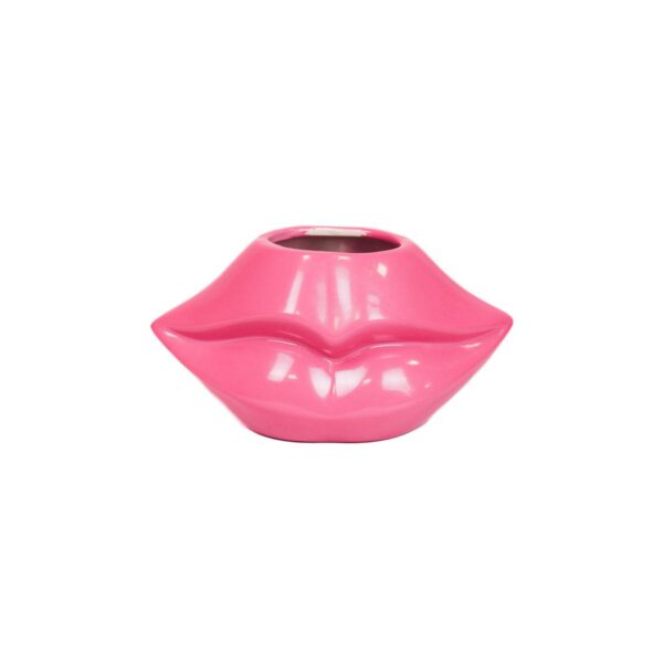 Pot - Lip - Keramiek - Neon Roze - 21x19x11cm