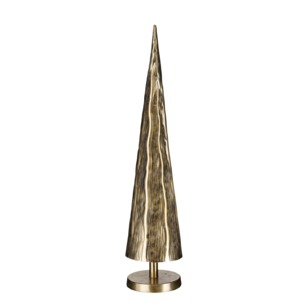 Cezar Decoratie Kerstboom - H55xØ13cm - Aluminium - Goud