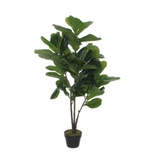 Ficus Lyrata Kunstplant - H120 x Ø60 cm - Groen