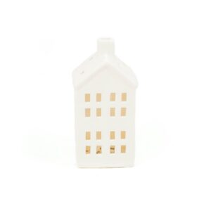 Ledlight- House - Ceramics - White - 9x7x17cm