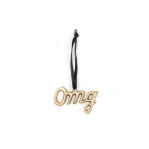 Kersthanger - Kerstmis - Metaal - Goud - OMG- Set 2 -8x5cm