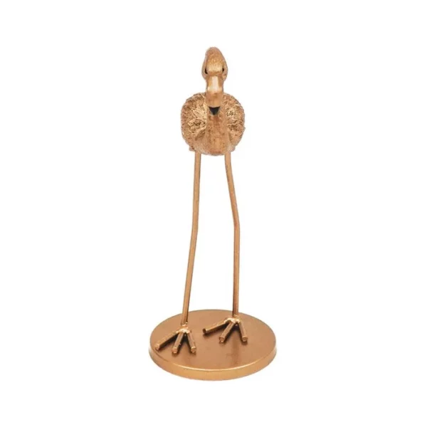 Flamingo ornament metaal goudkleurig